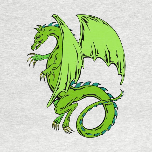 Green Dragon by artfulfreddy